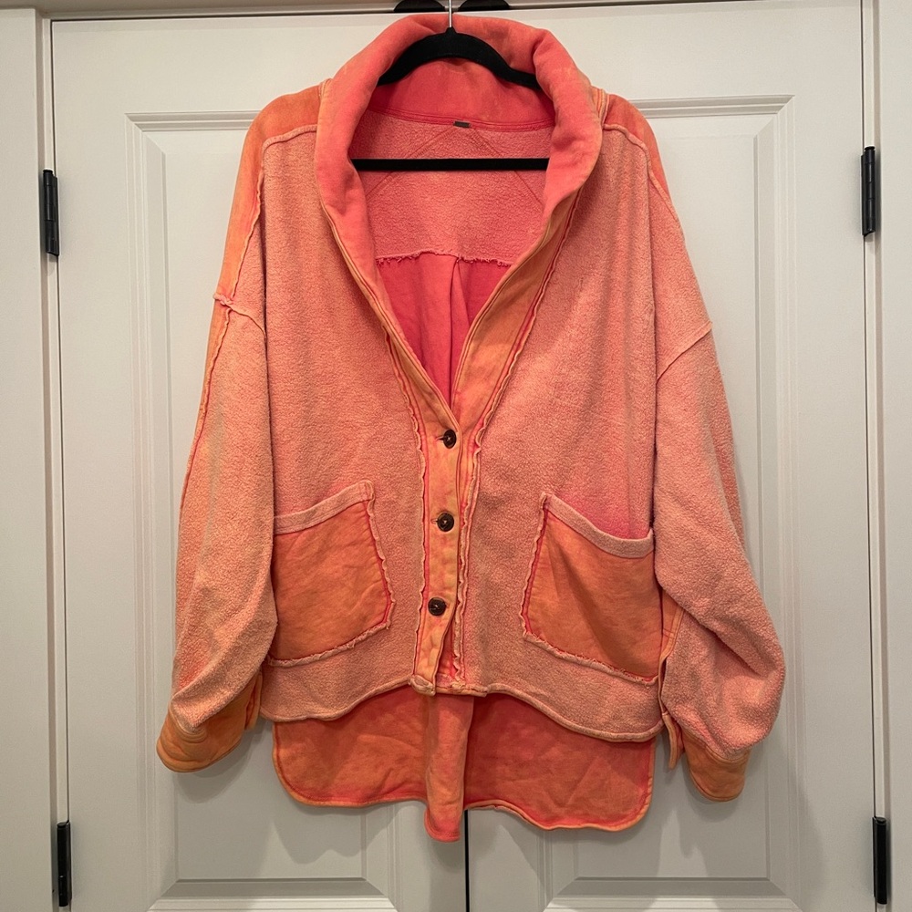 Free People Women's Orange Jacket